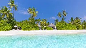 Beautiful beach landscape. Summer holiday and vacation concept. Inspirational tropical beach. Beach background banner