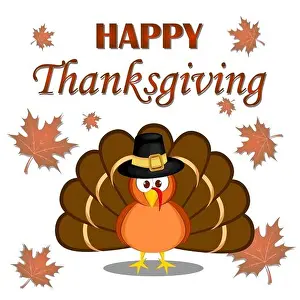 American Indian Prints: Beautiful cartoon turkey bird. Happy Thanksgiving celebration