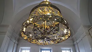 Heavenly Prints: Beautiful gilded chandelier in Church