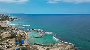 Beautiful High resolution panoramic image of Achziv National Park- Northern Israel