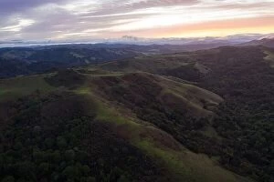 Aerial Landscape Collection: Beautiful hiking trails wind through the peaceful hills of the East Bay, just east of Oakland