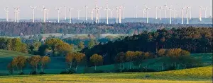 beautiful, interesting and varied rural landscape of Brandenburg in Germany