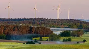Energy Production Prints: beautiful, interesting and varied rural landscape of Brandenburg in Germany