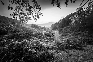 Climber Prints: Beautiful landscape views of Kinder Scout part of the Pennine way at Dark Peak in the Derbyshire Peak District National