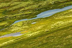 Norge Prints: Beautiful mountain and landscape panorama with untouched nature rivers lakes