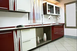 Spacious Prints: Beautiful and new furniture on modern kitchen