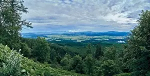 Solisko Prints: Beautiful panoramic aerial drone view of mountain in National Park High Tatra