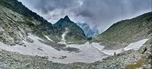 Tatra Prints: Beautiful panoramic aerial drone view of mountain in National Park High Tatra