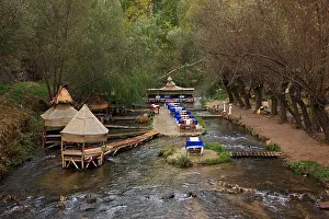 Secrets Prints: Beautiful restaurant - café in a river