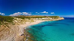 Beautiful sandy beach of Cala Mesquida, Mallorca, Mediterranean Sea, Balearic islands, Spain