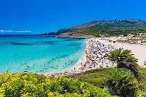 Mesquida Prints: Beautiful sandy beach of Cala Mesquida
