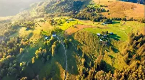 Beautiful summer scenery. Magnificent morning scene of Carpathian mountains