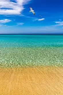Beautiful turquoise beach Falasarna (Falassarna) in Crete