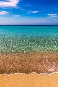Beautiful turquoise beach Falasarna (Falassarna) in Crete