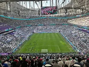 Inside View Prints: Beautiful view of inside Lusail Stadium. FIFA World cup Qatar 2022