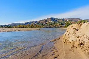 Outdoor Activity Prints: Beautiful view of a river meeting the ocean