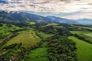 Western Tatras Prints: Beautiful view of Western and High Tatras Mountains in Slovakia