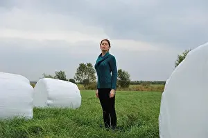 Fabulous Prints: Beautiful woman in the original and strange alien landscape