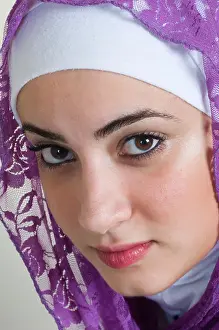 Veil Prints: Beautiful young Muslim girl