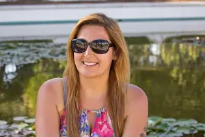 Venice Beach Prints: Beautiful young woman in Los Angeles, California USA
