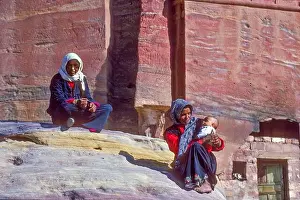 Baby Mother Prints: Two bedouin women Petra Jordan