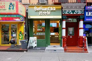 Robert K Chin Prints: Befine Cha 百分茶, 67 Bayard St, New York