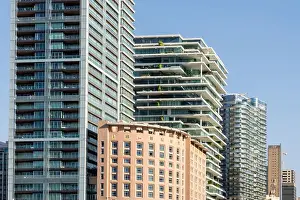 St George Prints: Beirut cityscape, modern skyline, facade of high rise buildings, Beirut, Lebanon