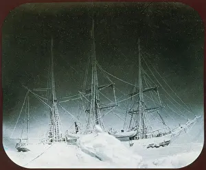 Voyage Prints: Belgica Stuck in Pack Ice, Antarctica, 1898