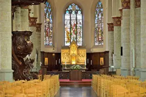 Benelux Prints: Belgium, West Flanders, Thielt or Tielt, Saint Peter's church