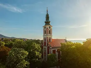 Hungary Landscape Prints: Belgrade serbian orthodox church in Szentendre Hungary