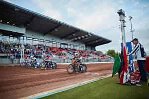 Cruising Prints: The Belle Vue Aces speedway start line British speedway team Manchester north west England Racing 1928 Belle Vue