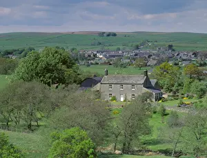 Wonderful Prints: Bellingham village, seen from the south over Eals, Northumberland, England, UK