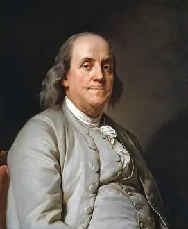 Benjamin Franklin Ben Franklin Portrait painting by Joseph-Siffred Duplessis 1785