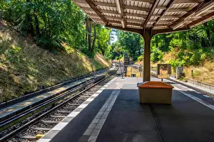Hauptstadt Prints: Berlin-Dahlem. Podbielskiallee U-bahn underground railway station on the U3 Line