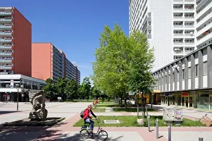 Berlin, Germany, housing estate on Anton Saefkow in Berlin- Fennpfuhl