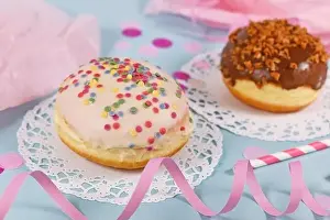 Berliner Pfannkuchen, a traditional German dessert similar to doughnut with no hole