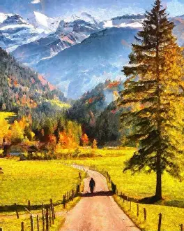 Large Size Prints: The best nature painting. Famous travel scene