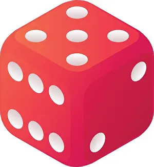 Chance Prints: Bet dice icon. Isometric of bet dice vector icon for web design isolated on white background