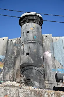 Occupied Prints: Bethlehem, Palestine. January 6th 2017 - Aida Refugee Camp In Palestine