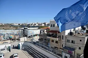 Occupied Prints: Bethlehem, Palestine. January 6th 2017 - Aida Refugee Camp In Palestine