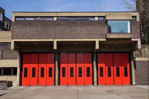 Front Prints: Bethnal Green Fire Station London England United Kingdom UK