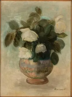 Białe róże. Makowski, Tadeusz (1882-1932), painter