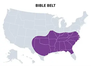 Belt Prints: Bible Belt of the United States