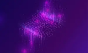 Binary Prints: Big data waterfall or cascade, digital binary code data flow analysis visualization