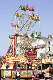 Fairground Prints: A Big Wheel in the streets of Llandudno