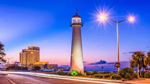 Biloxi, Mississippi, USA at Biloxi Lighthouse