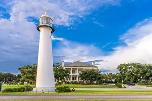 Blvd Prints: Biloxi, Mississippi USA at Biloxi Lighthouse and visitor center
