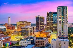 Images Dated 20th August 2017: Birmingham, Alabama, USA downtown city skyline