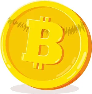 E Commerce Prints: Bitcoin symbol and Santa claus hat