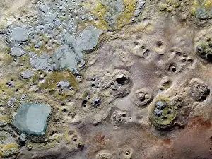 Lagoon Route Prints: Bizarre beauty of the geothermic field Sol de Mañana with its steaming geysers